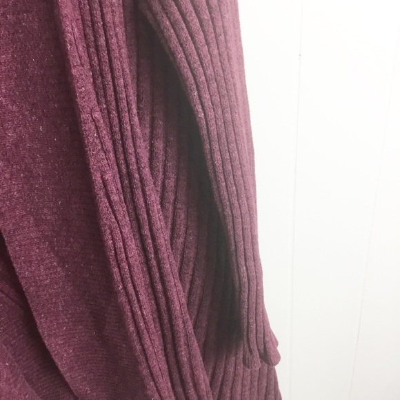 Lane Bryant Open Sweater Maroon Plus Size 18/20 - Picture 3 of 4